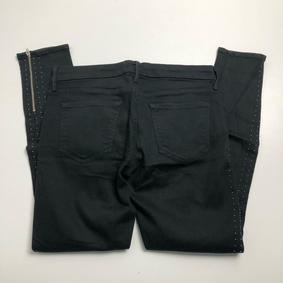 Mother The Ankle Looker Stud Jeans Jegging - Picture 2 of 6